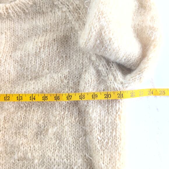 The Wool Factory Hand Knit Pure Wool Crewneck Sweater Adult Size Large - Picture 7 of 9